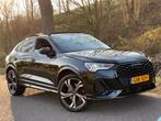 Audi Q3 Sportback 45 TFSI e S Edition 3x S-line|Black| Pano|, Gebruikt, Euro 6, Leder en Stof, Zwart