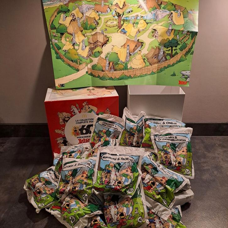 Complete McDonald's Asterix Set 60 Jaar - Nieuw!, Verzamelen, Stripfiguren, Nieuw, Beeldje of Figuurtje, Asterix en Obelix, Ophalen of Verzenden