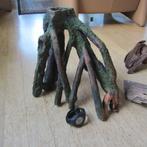 Aquarium kunststof ornamenten + houten, Ophalen of Verzenden, Gebruikt, Sierelement