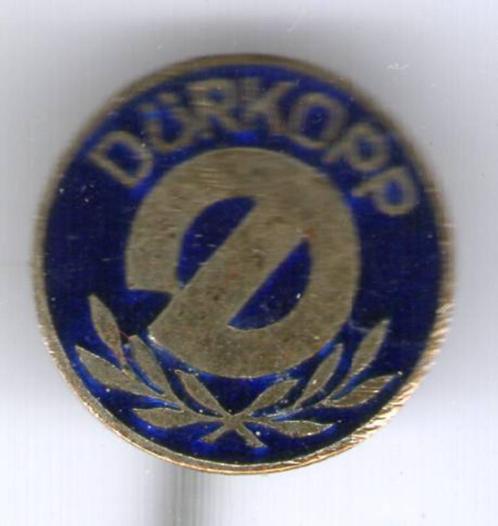 DÜRKOPP blauw op zilverkl motorfietsen speldje ( E_016 ), Verzamelen, Speldjes, Pins en Buttons, Zo goed als nieuw, Speldje of Pin