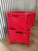 Platen krat Memphis styl vintage Ikea mard, Minder dan 35 cm, Ophalen of Verzenden, Zo goed als nieuw, Krat
