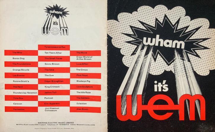 WEM geluidsinstallatie folder 1970., Muziek en Instrumenten, Versterkers | Keyboard, Monitor en PA, Gebruikt, Overige typen, Minder dan 500 watt