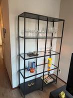 IKEA stellingkast zwart VITTSJÖ, Huis en Inrichting, Kasten | Vitrinekasten, Ophalen, 100 tot 150 cm, Zo goed als nieuw, 150 tot 200 cm