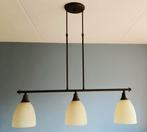 Mooie hanglamp met 3 glazen kelken, Ophalen, Gebruikt, Glas