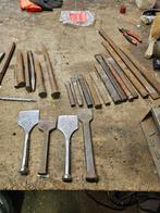 steenbeitels  en ijzerbeitels  koud of sleuf beitels, Ophalen of Verzenden, Gebruikt