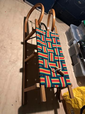 Houten slee - Vintage Gabelschlitten beschikbaar voor biedingen