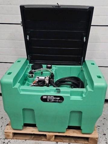 HBM 12 Volt 330 Liter benzinepomp met tank en deksel beschikbaar voor biedingen