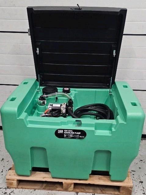 HBM 12 Volt 330 Liter benzinepomp met tank en deksel, Auto diversen, Autogereedschap, Zo goed als nieuw, Ophalen of Verzenden