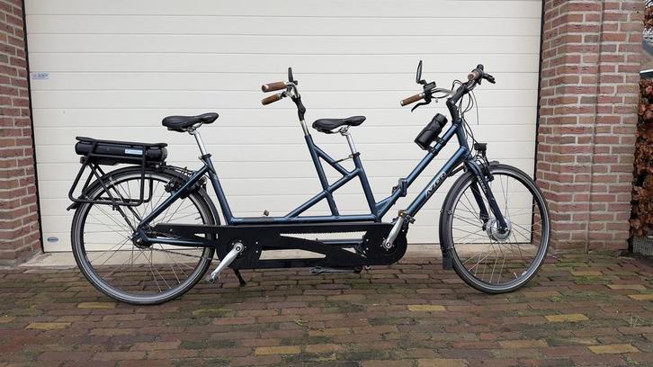 Elektrische Tandem - Zo goed als nieuw - Slechts 4000 km!, Fietsen en Brommers, Fietsen | Tandems, Zo goed als nieuw, Meer dan 20 versnellingen