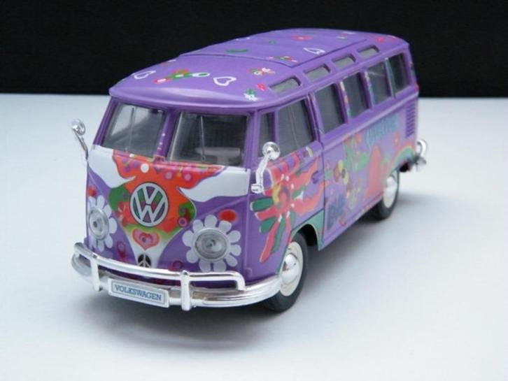 Nieuw modelauto Volkswagen T1 Samba Hippie bus  Maisto 1:24, Hobby en Vrije tijd, Modelauto's | 1:24, Nieuw, Bus of Vrachtwagen