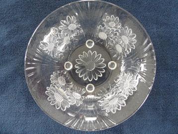 vintage glazen schaal - kom - 3 modellen beschikbaar voor biedingen