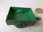 1955 Dinky Toys 341 LAND ROVER TRAILER +TREKOOG/HAAK (GROEN), Dinky Toys, Gebruikt, Ophalen of Verzenden, Auto