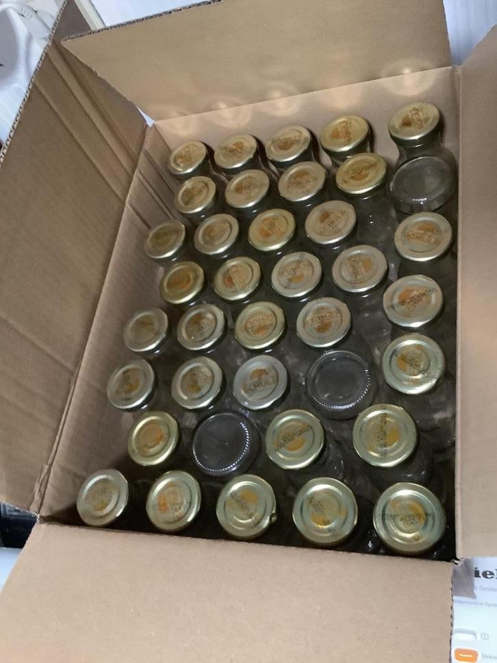 Glazen flesjes met dop of vaasjes zonder dop., Diversen, Levensmiddelen, Ophalen