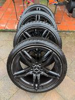 Winterbanden met zwarte LM velgen - 18 inch, 18 inch, Gebruikt, Banden en Velgen, Personenwagen