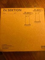 8 stuks IKEA SEKTION poot, 11 cm (4 doosjes), Huis en Inrichting, Keuken | Complete keukens, Ophalen, Nieuw, Zwart, Overige typen