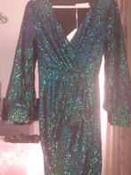 Prachtig nieuwe jurk kort groen glitter maat large, Kleding | Dames, Gelegenheidskleding, Overige typen, Maat 42/44 (L), Ophalen of Verzenden
