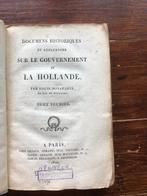 Louis Bonaparte Documens Le Gouvernement de La Hollande 1820, Antiek en Kunst, Louis Bonaparte, Ophalen of Verzenden