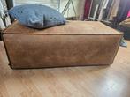 Poef/Hocker rodeo  cognac kleur, Ophalen, Gebruikt, 100 tot 125 cm, Leer