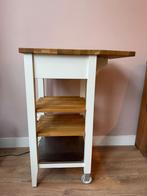 IKEA Stenstorp Keukenroltafel, Huis en Inrichting, Ophalen, Wit, 50 tot 100 cm, Zo goed als nieuw