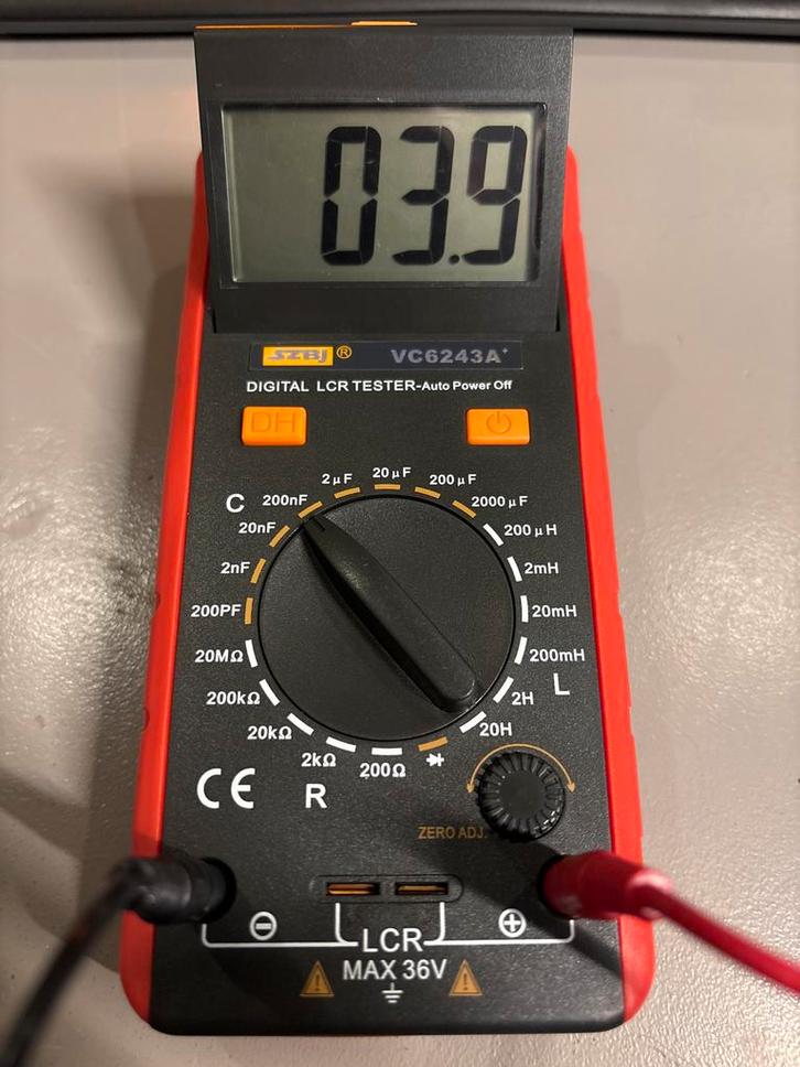 SZBJ VC6243A Digitale LCR Meter, Doe-het-zelf en Verbouw, Meetapparatuur, Gebruikt, Overige meters, Ophalen of Verzenden