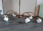 Prachtige koperkleurige kelklamp plafondlamp, Ophalen, Gebruikt, Metaal