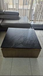 Richmond Salon tafel met natuurblad, Ricbmond, 50 tot 100 cm, Vierkant, Nieuw