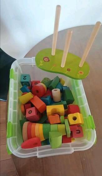 Houten blokken varia, Kinderen en Baby's, Speelgoed | Houten speelgoed, Zo goed als nieuw, Ophalen