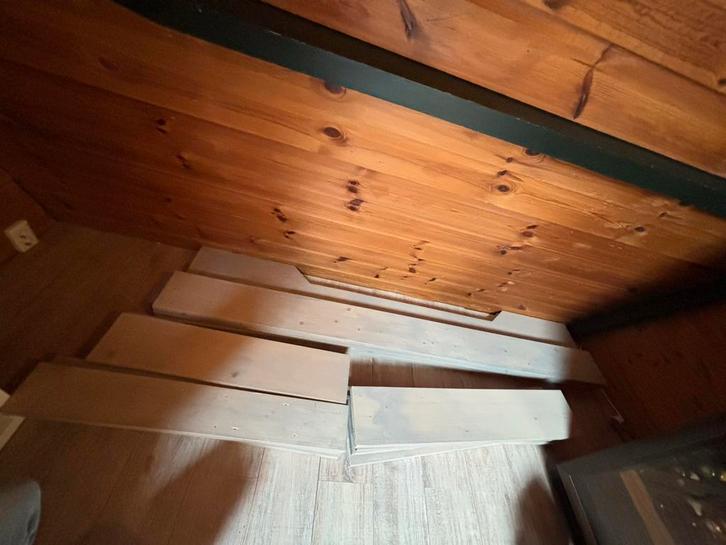 Steigerhouten planken, Doe-het-zelf en Verbouw, Hout en Planken, Zo goed als nieuw, Plank, Steigerhout, 200 tot 250 cm, Minder dan 25 mm