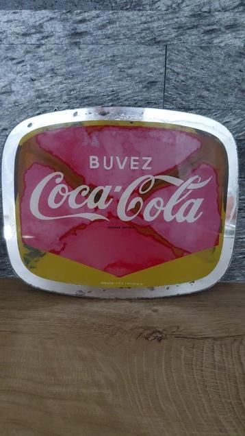 Vintage ovale reclame spiegel Coca-Cola beschikbaar voor biedingen
