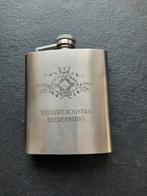 Vintage Weduwe Joustra Beerenburg Zakflacon, Ophalen of Verzenden, Staal, Overige merken, Onbekend