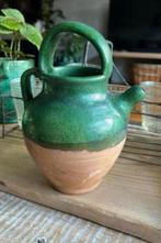 Franse provencaalse kruik met groen, Antiek en Kunst, Ophalen of Verzenden