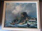 Wintergezicht van Charles Henri Joseph Leickert (1818-1907), Antiek en Kunst, Ophalen