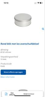 Blikken met Overschuifdeksel - 119 stuks - Nieuw, Ophalen of Verzenden, Nieuw