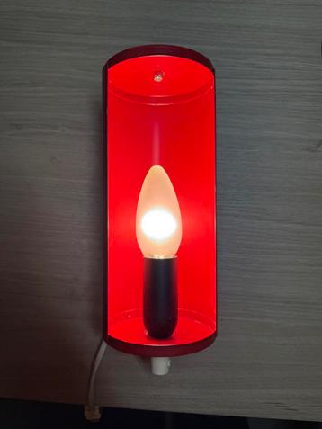 Vintage IKEA Lod V413 rode wandlamp – jaren 80 design beschikbaar voor biedingen
