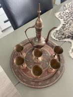 Arabisch Koperen Theeset, Ophalen of Verzenden, Koper