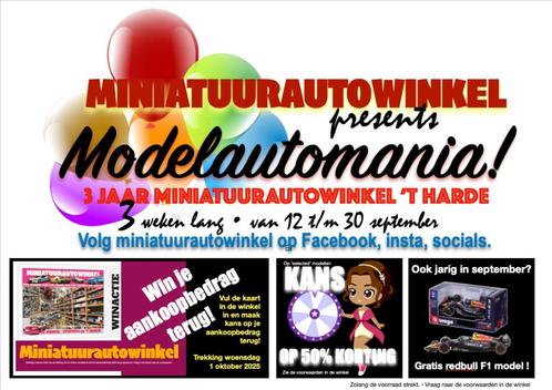 Miniatuurautowinkel 3 jaar, Hobby en Vrije tijd, Modelauto's | 1:43, Nieuw, Auto, Overige merken, Ophalen