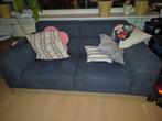 Mooie blauwe tweepersoonsbank, Ophalen, Gebruikt, 150 tot 200 cm, Tweepersoons