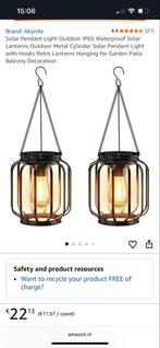 8x Akyinite Solar Hanglamp - Nieuw in doos!, Tuin en Terras, Buitenverlichting, Zonne-energie, Minder dan 50 watt, Nieuw, Ophalen of Verzenden