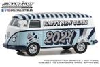 VW Volkswagen bus T1 Panel Van Greenlight 1/64 New Year 2024, Hobby en Vrije tijd, Modelauto's | Overige schalen, Nieuw, Greenlight