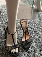 Roccobarrocco hakje met steentjes maat 38, Kleding | Dames, Schoenen, Zwart, Zo goed als nieuw, Roccobarrocco, Sandalen of Muiltjes