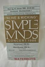 Uit verzameling ticket Simple Minds Concert 1986 Germany, Verzamelen, Simple Minds Concert 1986, Gebruikt, Ophalen of Verzenden