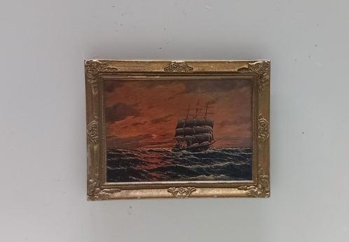 Lundby schilderij zeiljacht, Kijk,Kies en Koop., Verzamelen, Poppenhuizen en Toebehoren, Gebruikt, Ophalen of Verzenden