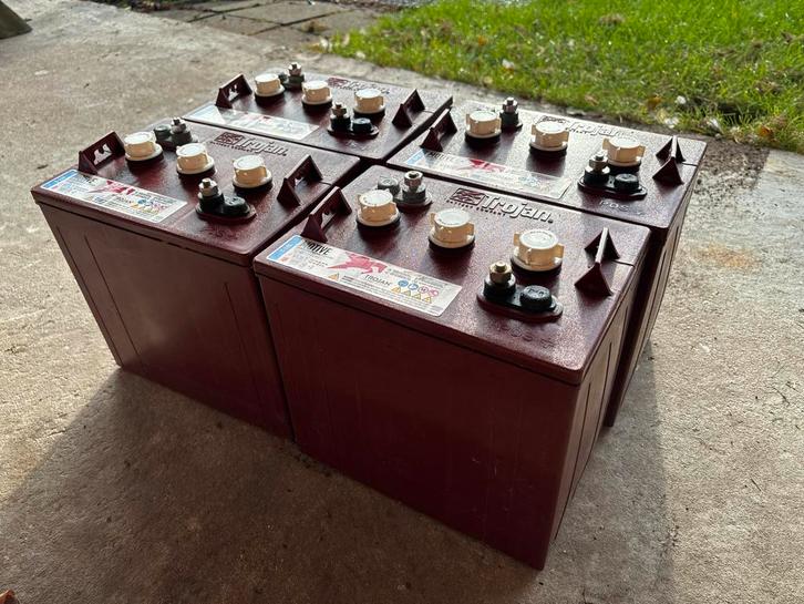 4x Trojan T-105 6V 225Ah Accu's, Auto-onderdelen, Accu's en Toebehoren, Universele onderdelen, Gebruikt, Ophalen