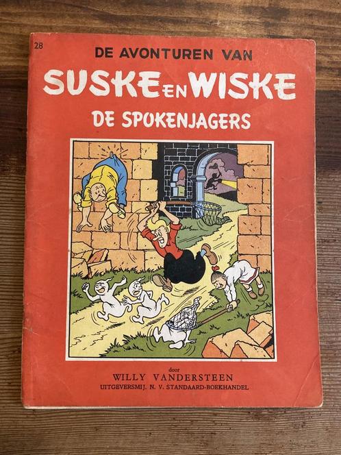 Suske en Wiske - Nr. 28 - De Spokenjagers - Eerste druk 1956, Boeken, Stripboeken, Gelezen, Eén stripboek, Ophalen of Verzenden