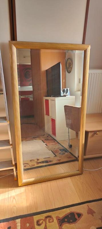 Grote Spiegel met Gouden Lijst beschikbaar voor biedingen