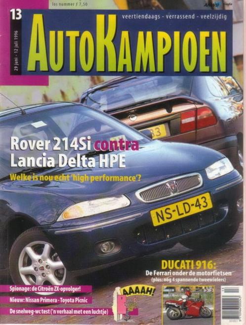 Autokampioen 13 1996 : Peugeot 306 2.0 cabrio - 306 GTI, Boeken, Auto's | Folders en Tijdschriften, Gelezen, Algemeen, Ophalen of Verzenden