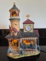 Kerstdorp kerk lijkt op Lemax Bell Tower en Dickensviile, Ophalen of Verzenden, Zo goed als nieuw