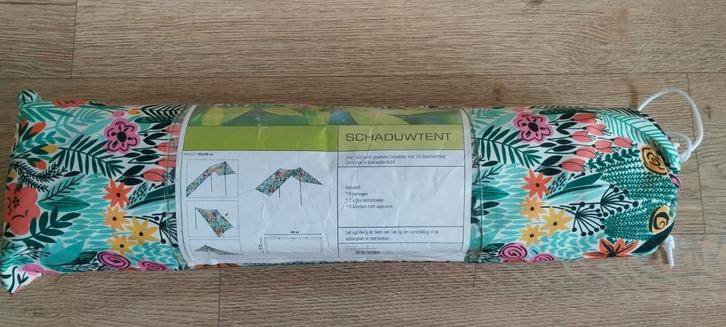 Schaduwdoek heel fleurig, Tuin en Terras, Schaduwdoeken, Zo goed als nieuw, Ophalen