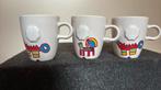 3 DE Mosa kunst mokjes design by Niolai Carels, Ophalen of Verzenden, Zo goed als nieuw, Overige stijlen, Kop(pen) en/of Schotel(s)