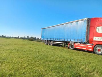 Schmitz huif trailer schuifzeilen met kooiaap aansluiting beschikbaar voor biedingen